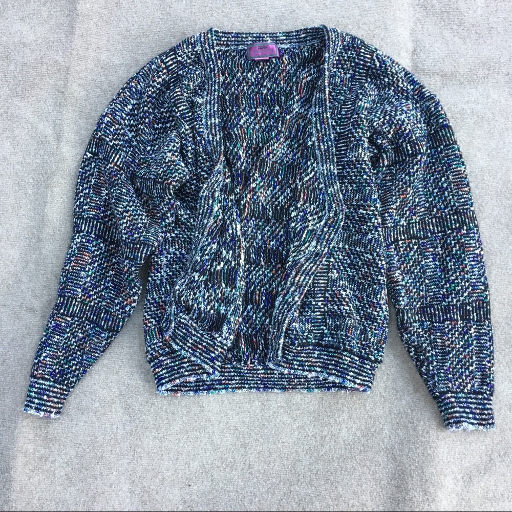 Vintage concrete oversized cardigan sweater